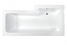 M-Acryl Linea aszimmetrikus akril kád 160x70/85  jobb + láb [OUTLET]